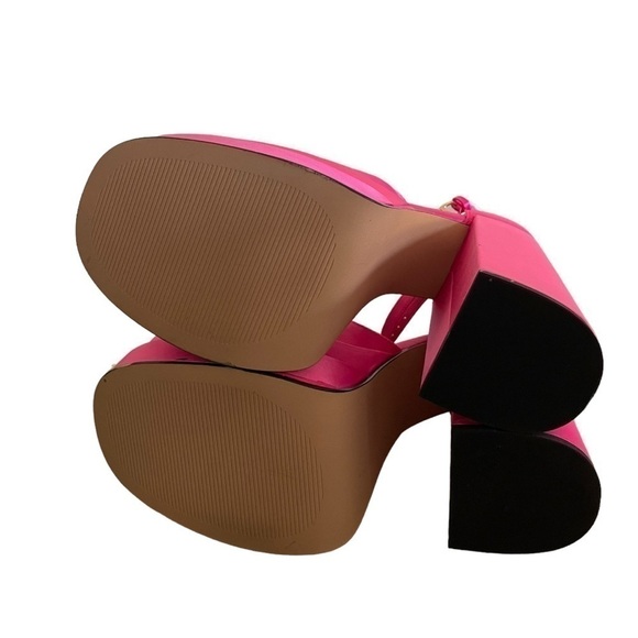 Steve Madden NWT Charlize Platform in Pink Size 9.5 Barbie Core - Picture 3 of 7